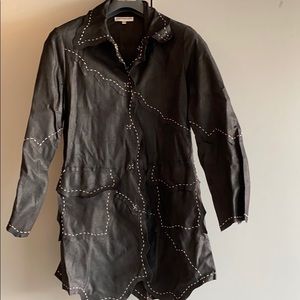 Woman’s Leather-like Matching Set